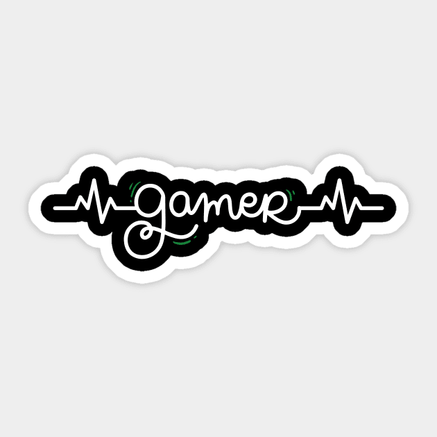 Gamer Heartbeat Gift Sticker by The WYLD Tribe